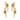 Olive Branch Tassel Pearl Long Earrings