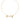 Olive Branch Triple Leaf Pearl Chain Necklace