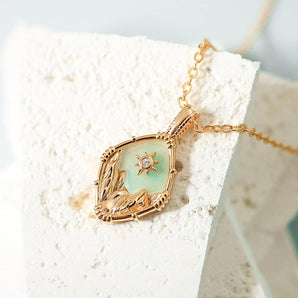 Luminous Journey Gold NECKLACES - AMAZONYTE