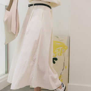 Ethereal Maxi Skirt - White