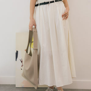 Ethereal Maxi Skirt - White
