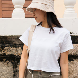 Pure White Crew Neck Short T-Shirt