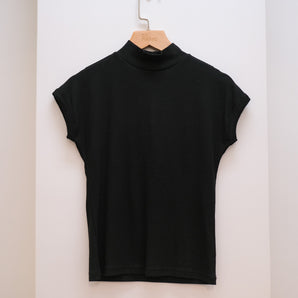 Small High Neck Sleeveless T-Shirt