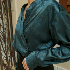 V-Neck Hanfu Blouse