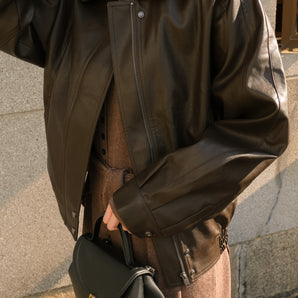 Dark Brown Leather Jacket