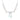 AILCE|Blue Topaz & Pearl Silver Bow Dangle Necklace