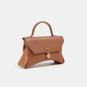 Mini Rococo Corn Leather Bag - TAN & CARAMEL