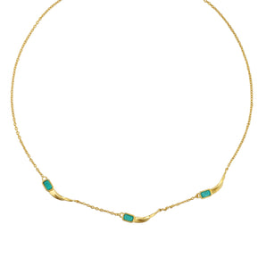 Ice Blue Crystal Fully Paved Necklace