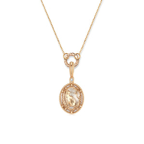 Cheshire Cat｜Clear Quartz Gold Necklace