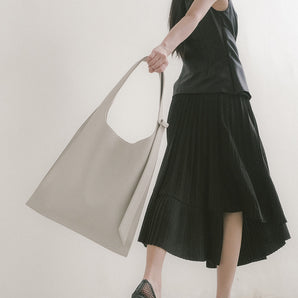 PRE-ORDER | BO Corn Leather Shopper – SOFT GREY