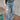 Distressed Washed Loose-Fit Jeans