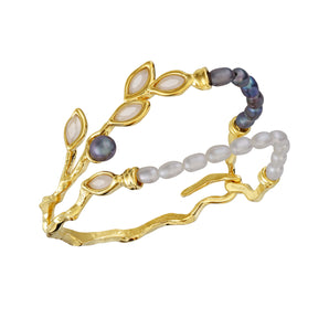 Olive Branch Pearl Bracelet