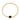 CHRYSANTHEMUM|Obsidian Double Sided Gold Bracelet