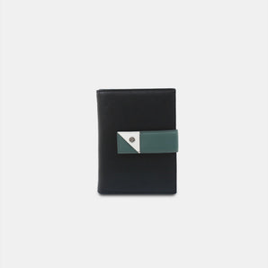 Two-Tone Flap Wallet –  BLACK & THYME