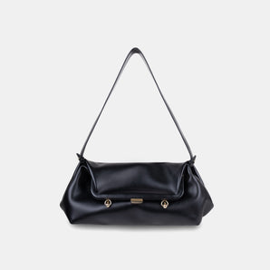 Canna Corn Leather Bag – BLACK