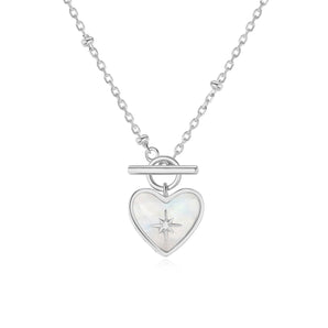 LOVER｜Moonstone Silver Toggle Necklace