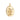 Mr White Rabbit with Magic Wand Gold Pendant